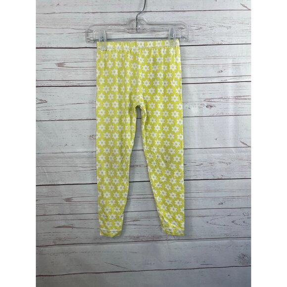 KicKee Pants Yellow Floral Pajamas 4T - Picture 4 of 7